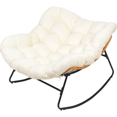 Sillón mecedora Hedo Scandinavian Cocoon XL Beige 100027 (5907335201704) (1/5)