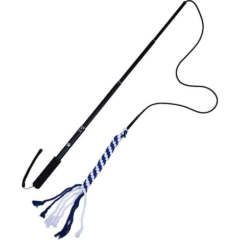 Ausziehbarer Spielstab für Hunde, interaktives Spielzeug für Welpen kleiner, mittlerer und großer Rassen, ideal zum Trainieren und Spielen (schwarz). (1/3)