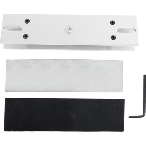 Support en Forme De U en Alliage D'aluminium, Capacité De 617 LB, Serrure Magnétique Légère pour Porte en Verre, Métal Et Bois (1/5)