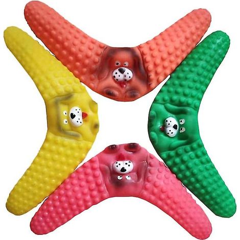 Lot de 4 jouets boomerang pour chien (1/2)