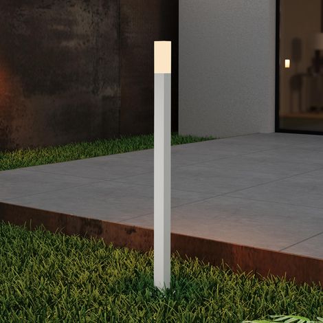 Mai & Mai Lampione da Giardino 3000K, Luminoso da Giardino IP65 Paletti Esterni Led 3.8x3.8x80.6cm in Alluminio per Giardini, Parchi, Aree Residenziali e Ingressi Deus Lumina, Sabbia bianco