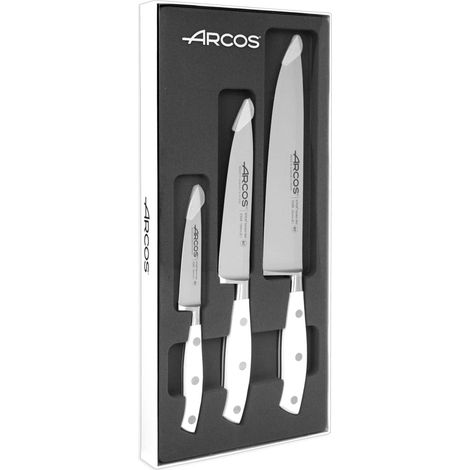 Set di coltelli da cucina arcos acciaio inox 3 pezzi
