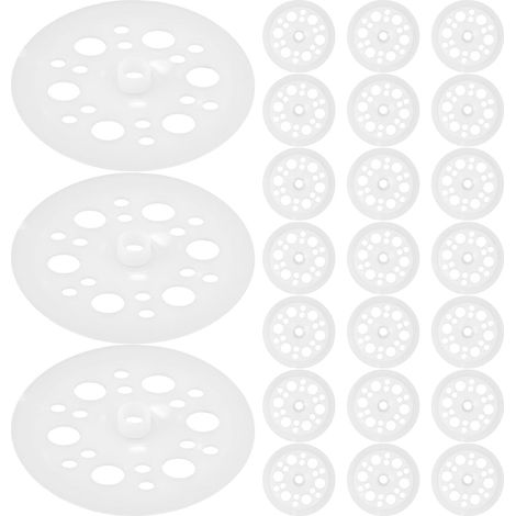 100 rondelles rondes en plastique pour panneaux d'isolation thermique, robustes et polyvalentes la (1/5)