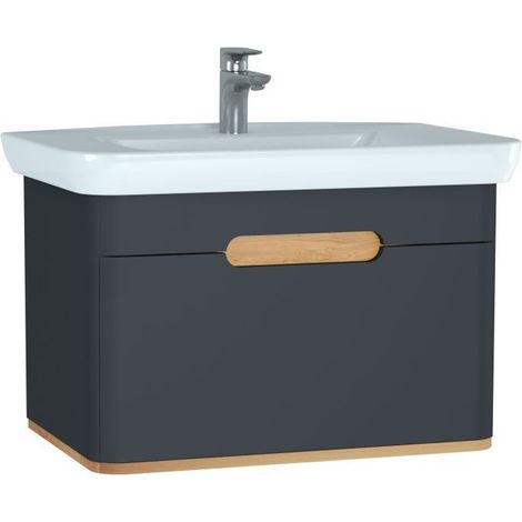 Vitra Sento Waschtischkombination 78 x 48,5 cm mit 2 Auszügen