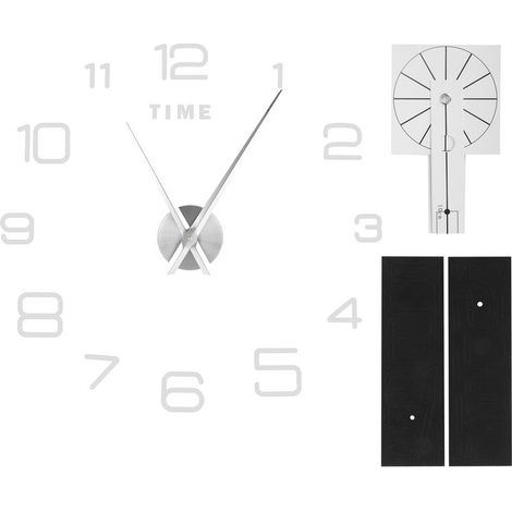 Horloge murale en acrylique, miroir sans cadre, autocollant mural, décoration pour salon, chambre à coucher, argent, DIY bricolage (1/5)