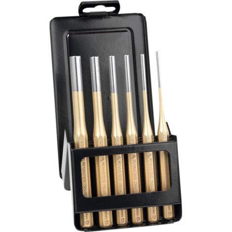 Rennsteig Jeu de chasse-goupilles en coffret métallique, qualité normale, Nombre de chasse-goupilles: 6
