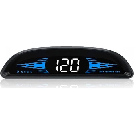 4" Compteur de Vitesse HUD pour Voiture - Affichage Universel du Pare-Brise MPH/KMH - Indicateur de Vitesse numérique - Détecteur de Vitesse GPS - Alarme de survitesse, USB prêt à l\'emploi (1/4)