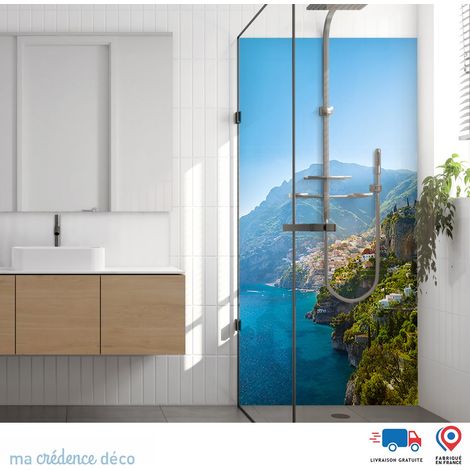 Panneau de douche : Côte Amalfitaine - Alu composite - 90 - 245 (1/3)