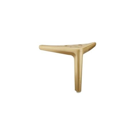 Remplacement de meubles pieds triangle en métal armoire vanité canapé chaise banc,pack de 2(Brushed Golden,20cm)