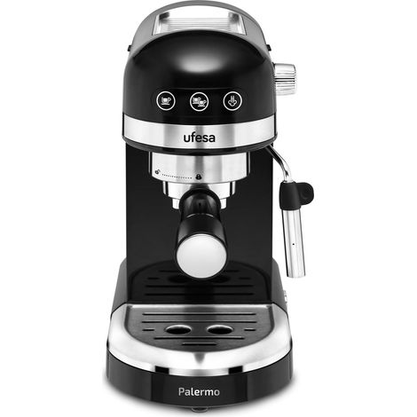 Ufesa Palermo, Macchina Caffè Espresso e Cappuccino, Pressione 20 Bar, 1350 W, Touchscreen, Sistema Thermoblock, Vaporizzatore Regolabile, Serbatoio 1.4 L, Spegnimento Automatico, Filtro 1 o 2 Tazze (1/5)