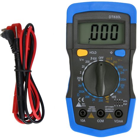 Portable HandHeld LCD Digital Mini Multimeter DC AC Voltage Current Meter(DT830L ) (1/5)