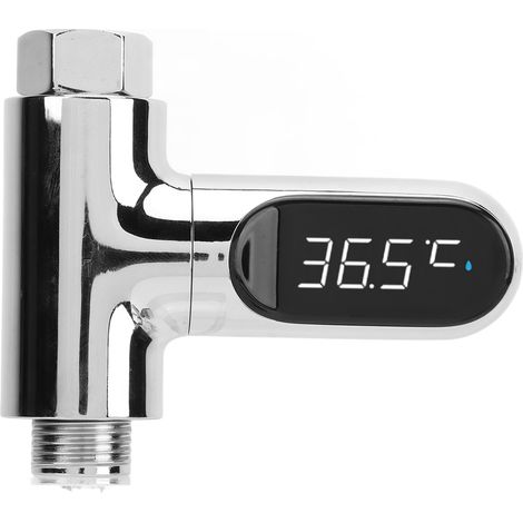 Thermomètre de Douche Numérique LED en Aluminium pour Salle de Bain et Cuisine (1/5)
