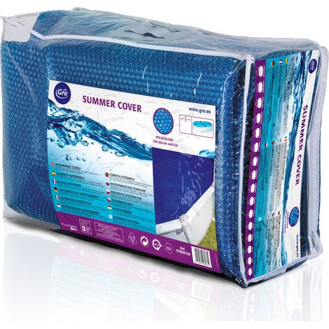 telo di copertura gre per piscina fuori terra ovale 500x300 cm - cod. 773322