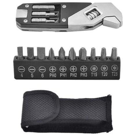 Clé à molette portable et créative avec poignée pliable - Outils pour l'extérieur - Outil remplaçable (1/5)