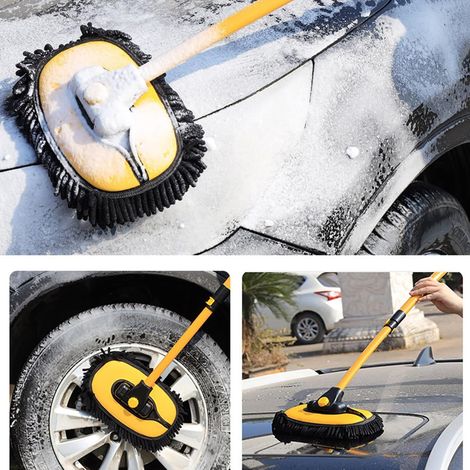 Brosse de Nettoyage Voiture Multi-usages Outils Accessoires pour intérieur extérieur véhicule (1/2)