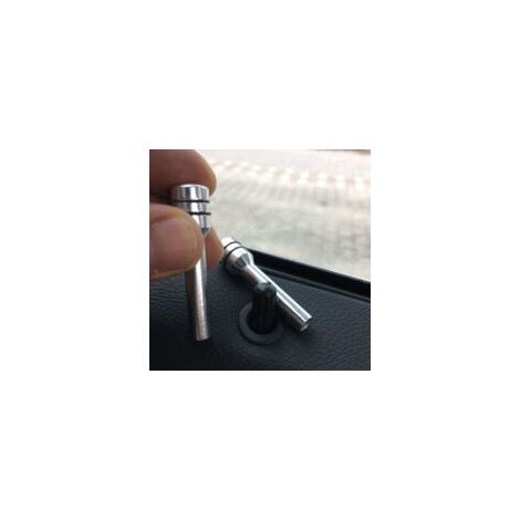 Adecuado para un juego de dos pasadores de cerradura de puerta de automóvil, botones de estilo interior y botones de elevalunas/elevador de automóvil aplicable a modelos Mercedes-Benz, Ford, BMW, Chev
