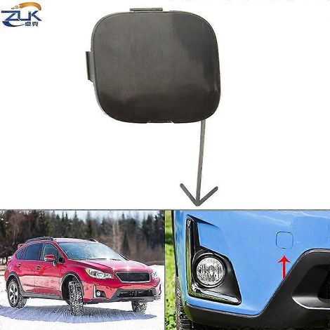 Frontstoßstangen-Abschlepphaken-Abdeckung, unlackiert, für Subaru XV Corstrek 2012-2017, vordere Zugösenabdeckung, Anhängerzierkappe
