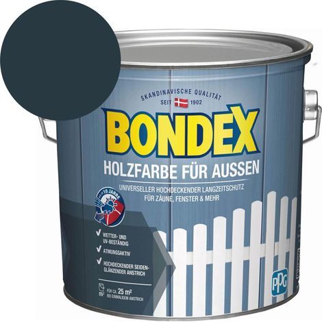 Bondex Holzfarbe für Außen - Größe: 2,5 L - Farbe: Anthrazit - Nr.: 435471