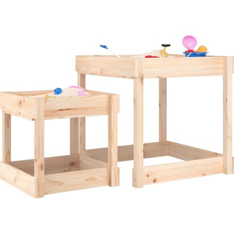 Sand-Spieltische 2 Stk. Massivholz Kiefer