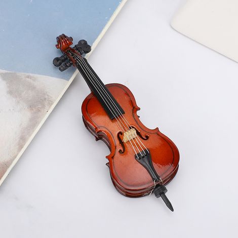 Ornement Violoncelle en Tilleul Autocollant 3D Décoratif pour Frigo (1/5)