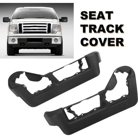 Protezione binario sedile - Set di 2 coperture in ABS nero per Ford Mark LT 2009-2014 (1/5)