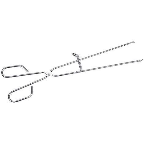 Pinza per barbecue in acciaio inox con fermo 45 cm