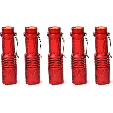 Flashlight - 600 Lm - 300 M Portée - Réglage 100 % / 50 % / SOS - Aluminium - Rechargeable - 1 Pièce (1/5)