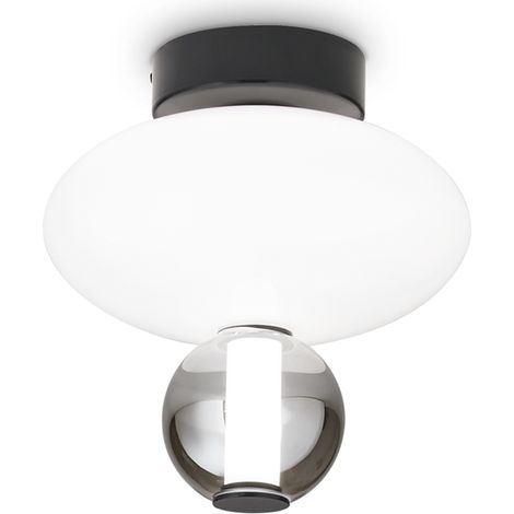 Plafoniera Contemporanea Lumiere Metallo Nero Led 18W 3000K Ip20