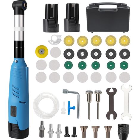 Outil de retrait de coulis de carrelage électrique, design ergonomique, batterie lithium-ion, BLEU CIEL (1/2)