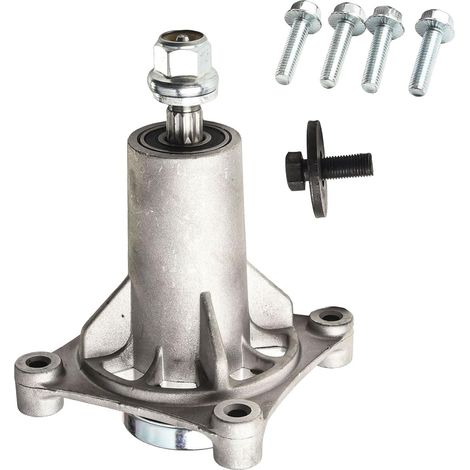 Ensemble de broche de tondeuse à gazon pour ponts de 116,8 cm/121,9 cm/137,2 cm, compatible avec les modèles 187292 et 532187292, pré-graissé avec matériel de montage (1/5)