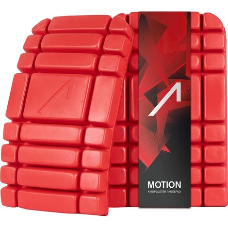 ACE Motion - Ginocchiera per il lavoro, ideale per piastrellisti, DIN EN 14404, colore: Rosso (1/5)