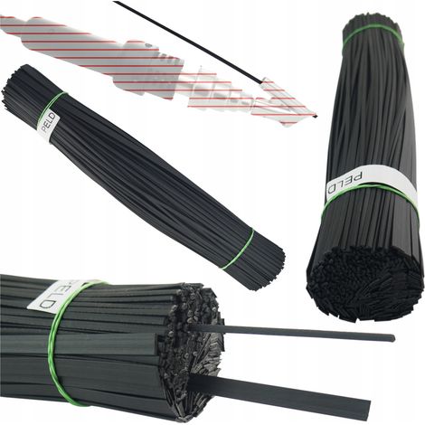 Adhesivo PE-LD negro para soldar plástico, mezcla de 1 kg de tiras triangulares. (1/5)