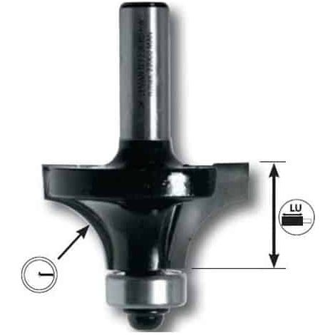 LEMAN Mèche 1/4 de rond queue diamètre 6 mm - 19 mm - 6 mm - 13 mm - 3 mm (1/7)