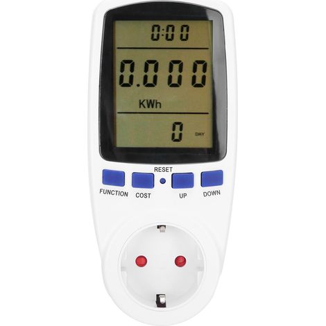 Ortviai Prise de mesure de puissance électrique TS-836 EU 240 V avec écran LCD, surveillance tension/courant/consommation (1/5)