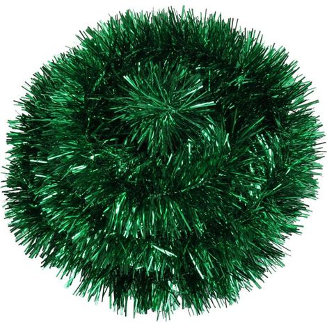 Catena per albero di Natale in lamina metallizzata, verde, 2 m (1/2)