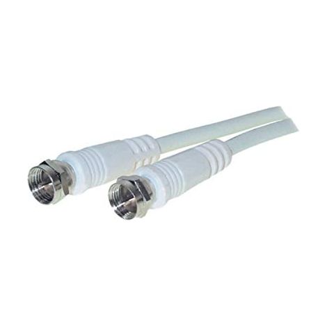 VSE 611230 – Cavo di collegamento SAT, 100 DB, spina F/F maschio, lunghezza 1.5 m, Bianco