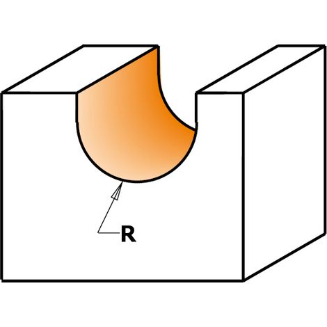 199.001.11 FRESA DE CORTE HELICOIDAL POSITIVO DE RADIO CONVEXO HWM Z2 S=6,35 D=3,2X12,7X50,