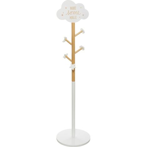 Perchero infantil de madera con decoración de nube Atmosphera. (1/6)