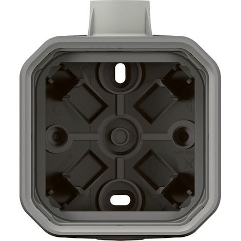 Cassetta stagna Plexo 1 posto IP55 grigio con ingresso pressacavo - LEG069656L