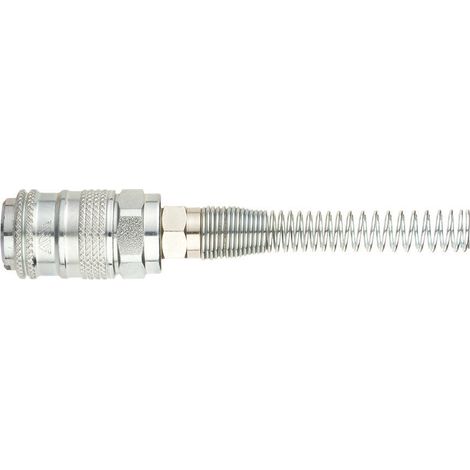Rubinetto rapido universale a sfere con molla - per tubo ø mm.6x8 metal art.64/mf metal