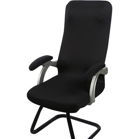 1 Paire de Housses pour Accoudoirs de Chaise avec Mousse Douce Respirante Sûre, Protection de Bureau pour Travail à Domicile Noir, Type Mousse 35x9cm/13.8x3.5in (1/5)