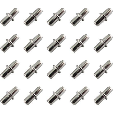 Confezione da 50 staffe per mensole, 5 mm, strisce di montaggio per mensole, supporti per mensole di mobili e armadi (1/5)