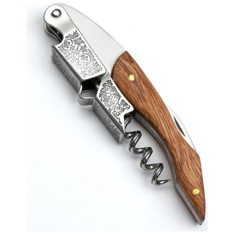 //Tire-bouchon professionnel pour ouvre-bouteille en bois massif fait main//-AquaForge (1/4)