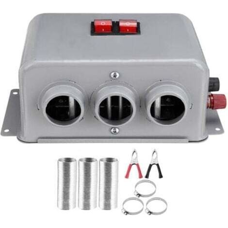 Riscaldatore per auto 12V 800W Riscaldatore invernale Riscaldatore compatto per auto 3 uscite d'aria Interruttore a 2 velocità