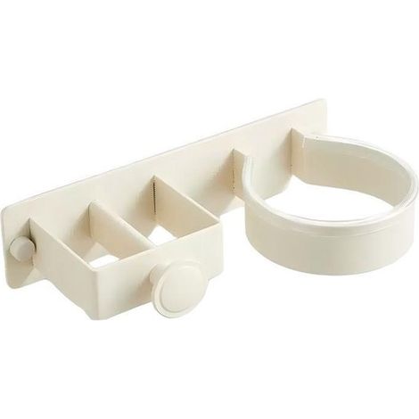 Soporte para secador de pelo sin taladrar，Soporte para plancha de pelo，Apto para secadores y planchas de pelo，Soporte para secador de pelo (1/5)