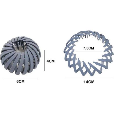 Pince Cheveux - Plastique Et Résine Haute Qualité - Pour Cheveux Épais Et Longs - Usage Visage Cuisine Coiffure - Lot De 4 (1/5)