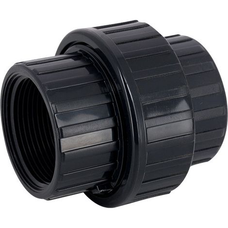 Raccord union PVC pression à visser FF 1''1/2 – Raccords piscine pour pression PN 10 bars – Kit complet pièces à sceller