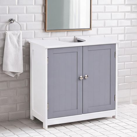 Meuble de salle de bain bianco Grigio en MDF 60 x 30 x 60 cm (1/5)