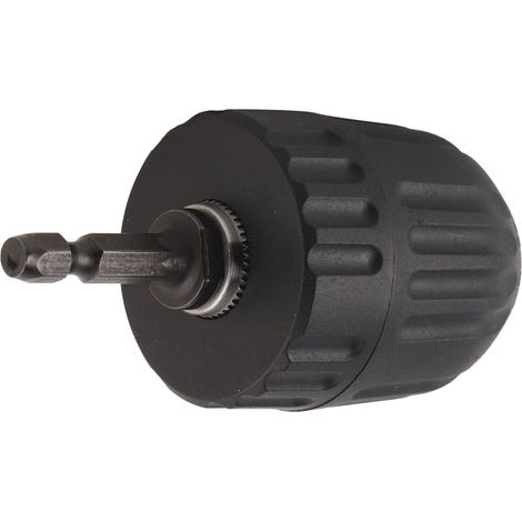 Mandrin de perceuse sans clé 3/824UNF 0.810mm avec adaptateur tige à empreinte hexagonale 1/4" (1/5)