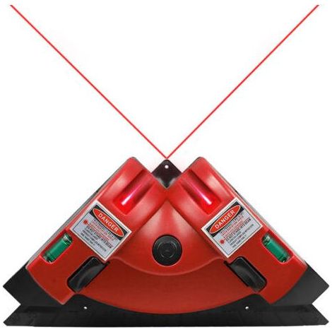 Niveau de projection laser à angle droit Boîtier en plastique intégré Ligne verticale horizontale infrarouge pour carrelage rouge (1/5)